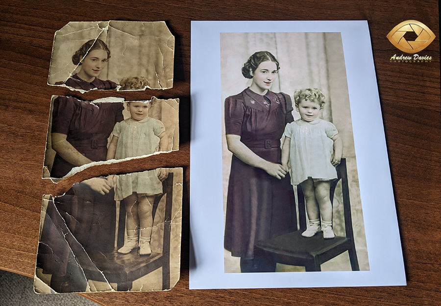 photo restoration tear removal north east and uk