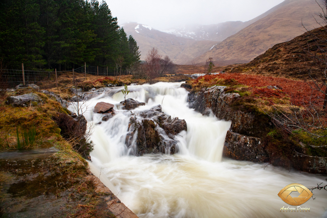 Ben Nevis range and stream Scottish Highlands print