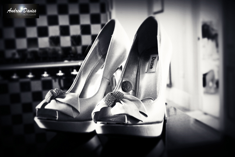 Detailed Wedding Photography bridal shoes  www.andrew-davies.com