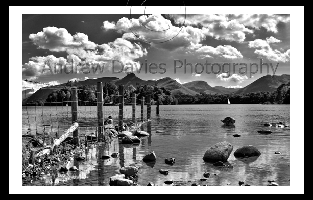 lake district photo print derwent water