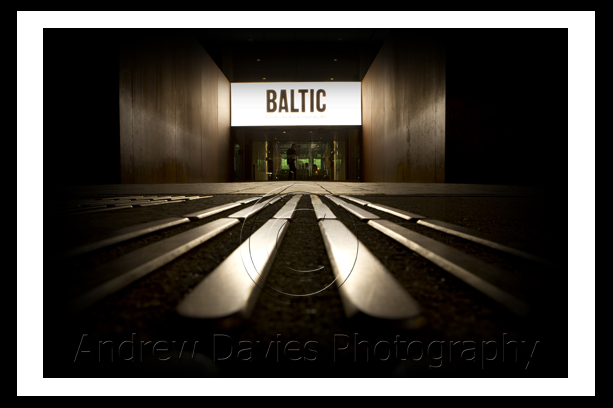 Low down shot of the Baltic Flour Mill Gateshead
