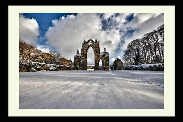 guisborough priory snow winter