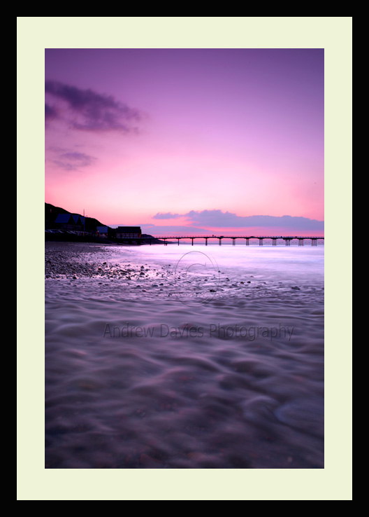 Saltburn by the sea sunset photo print