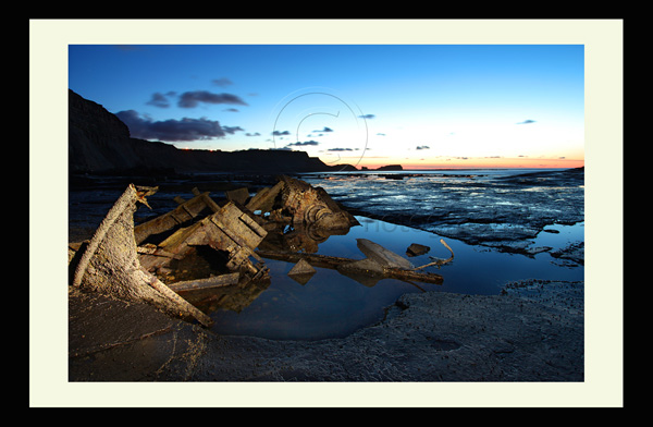 saltwick bay sunset shipwreck