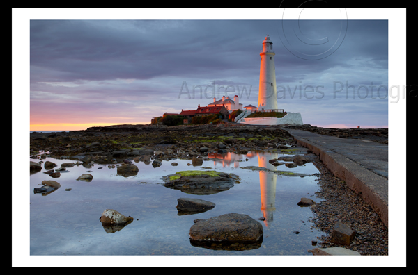 St Marys Island and Lighthouse Whitley Bay