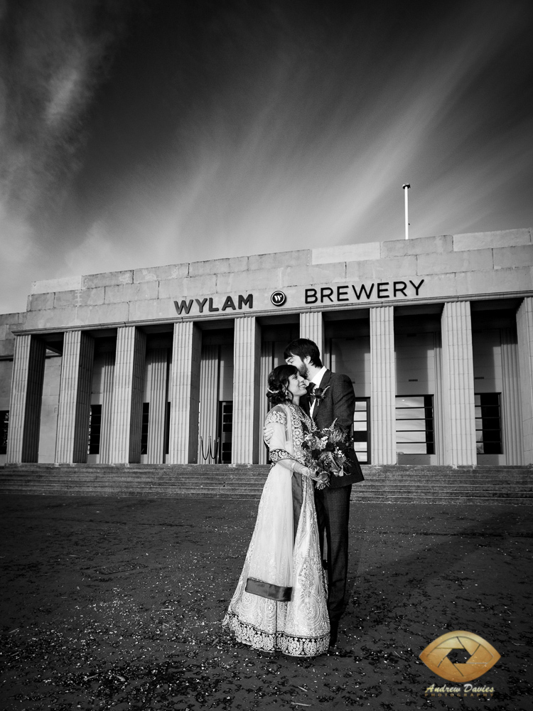 Wylam Brewery newcaslte wedding photo photographer artistic black and white