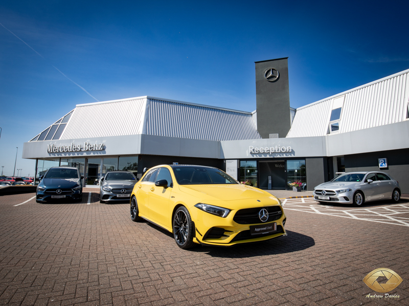 mercedes showroom photography teesside