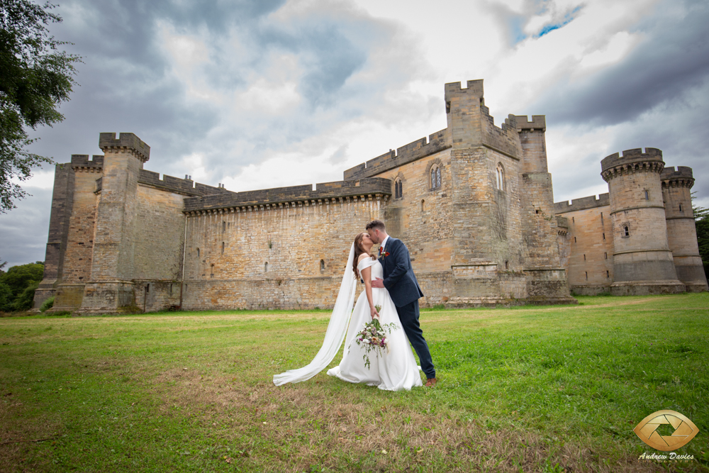 brancepeth castle wedding photo durham