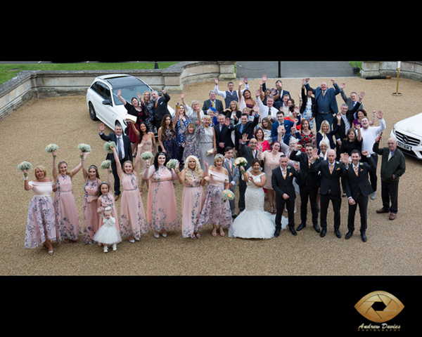 acklam hall wedding photo group shot