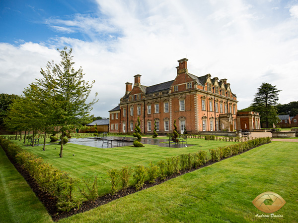 acklam hall wedding photo side vista