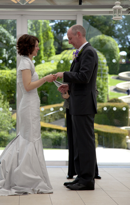 the alnwick garden northumberland wedding photo