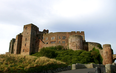 bamburgh castle wedding photo