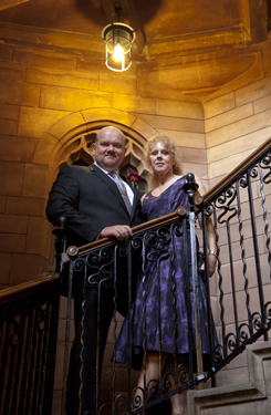 bamburgh castle wedding photo