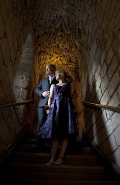 bamburgh castle wedding photo