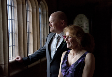 bamburgh castle wedding photo