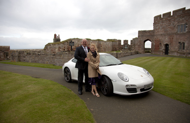 bamburgh castle wedding photo