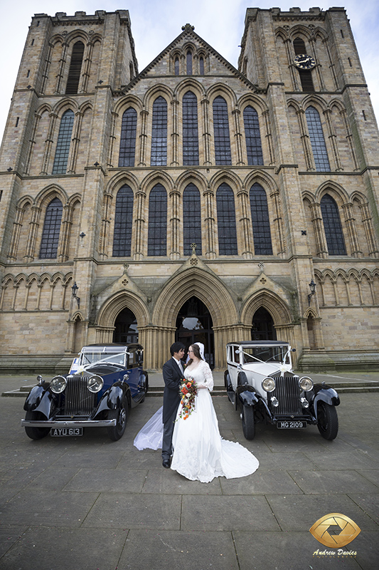 car photography wedding cathedral