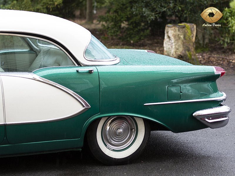 vintage car photography wing detail