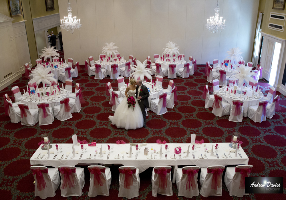 gisborough hall wedding photos breakfast room setup