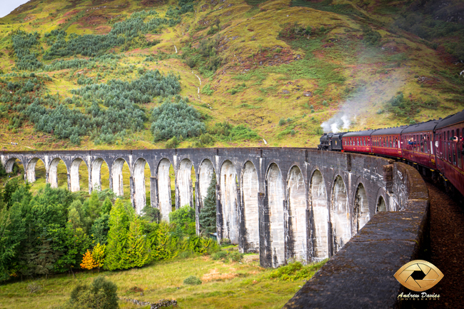Glenfinnan Viaduct Scottish Highlands Jacobite Train Harry Potter print