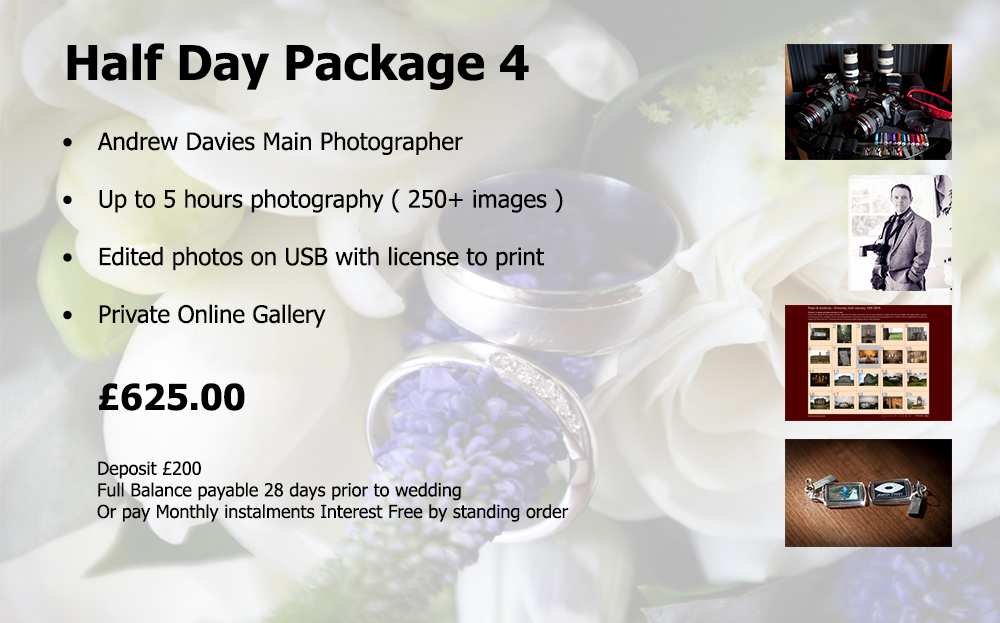 half day wedding photography pacakge North east uk teesside middlebrough newcastle york carlisle £625