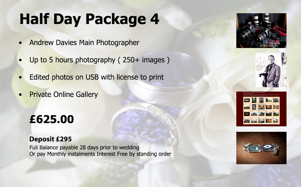 half day wedding photography pacakge North east uk teesside middlebrough newcastle york carlisle £625
