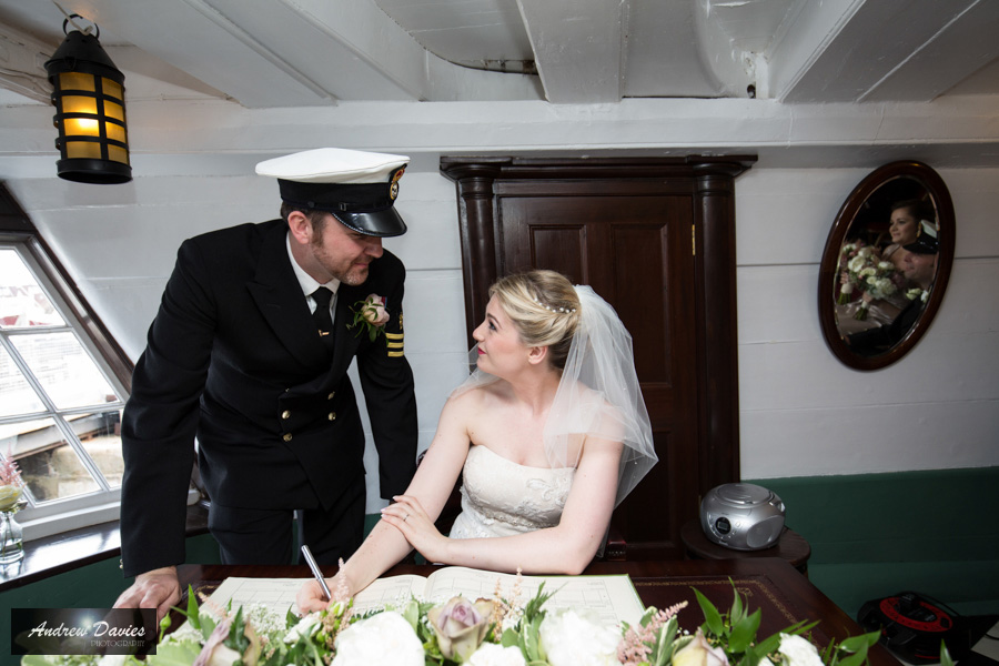 HMS Trincomalee Hartlepool Wedding Photographer