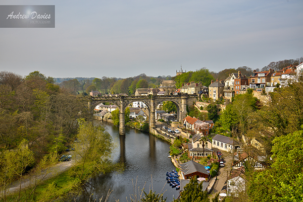 knaresborough viaduct river town print