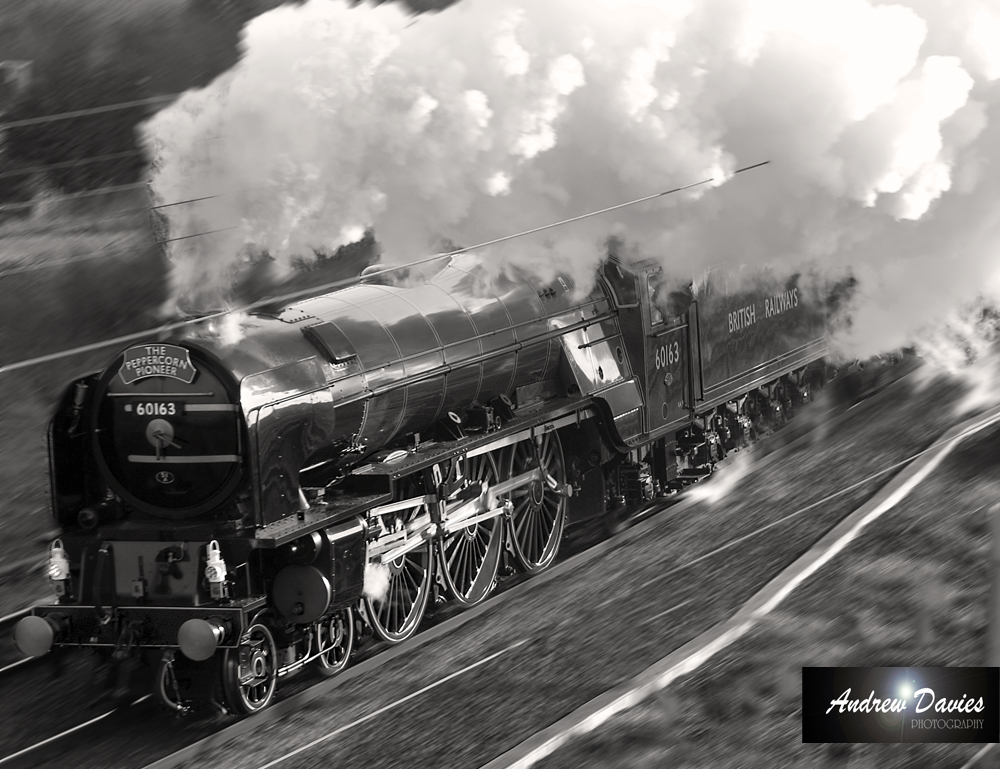 steam locomotive 60163 print