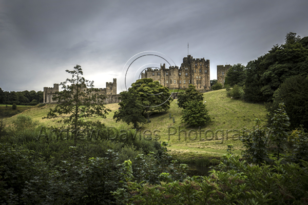 alnwick castle print colour