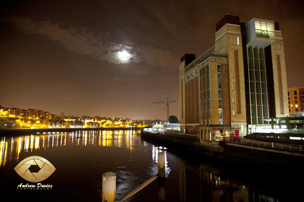 Baltic gateshead night shot print photo