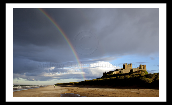 bamburgh castle northumberland north east landscape print photo