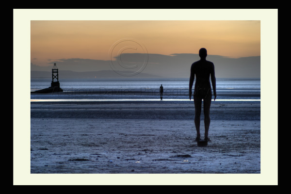 liverpool print photo crosby beach gormely iron men