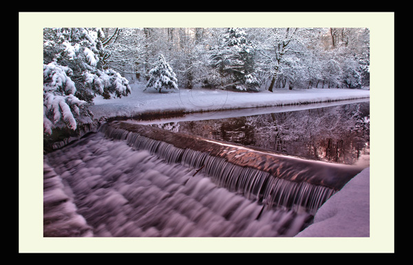fountains abbey waterfall ripon