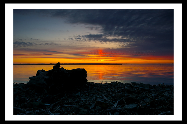 Redcar photo print South Gare sunset