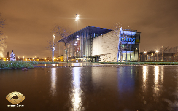 MIMA Middlesbrough Town Sqaure in the rain  photo print