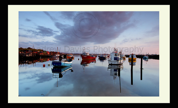 Redcar photo print paddys hole south gare boats