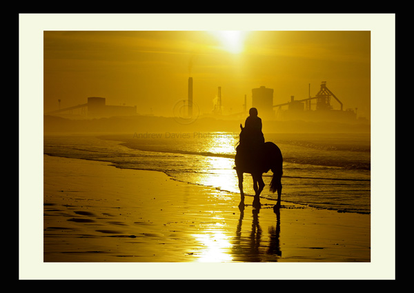 Redcar photo print Redcar Beach and Steel Works