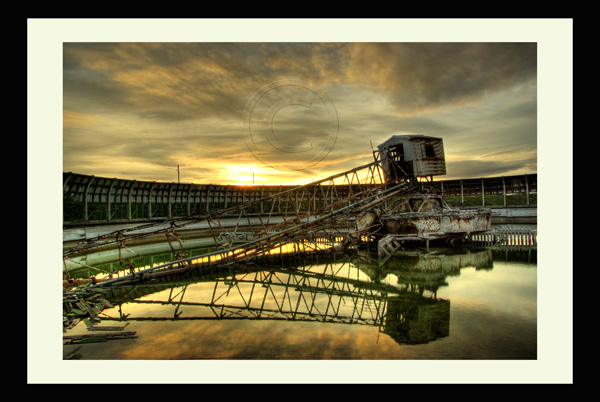 urban art photo canvas industrial scene