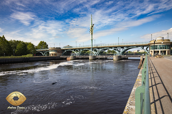 Tees Barrage Stockton Daytime photo print