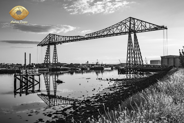 Transporter Bridge 2019 teesside black and white