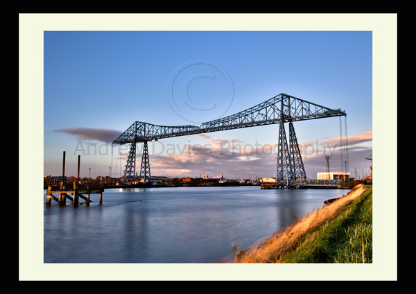 middlesbrough transporter bridge photo print  andrew davies