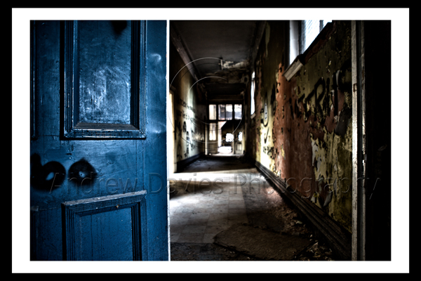 urban art derelict house doorway