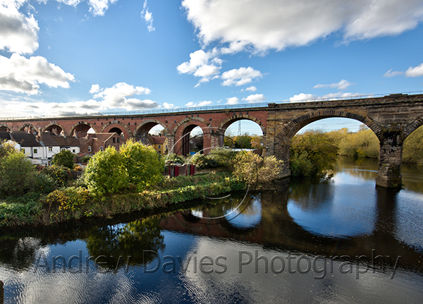 Yarm , Stockton on Tees - Autumnal River Shot photo print