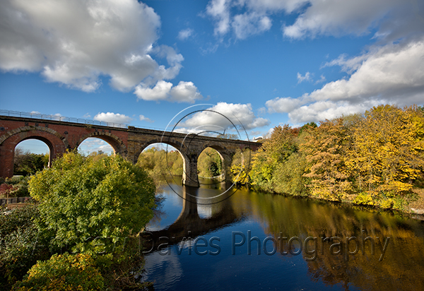 Yarm , Stockton on Tees - Autumnal River Shot photo print