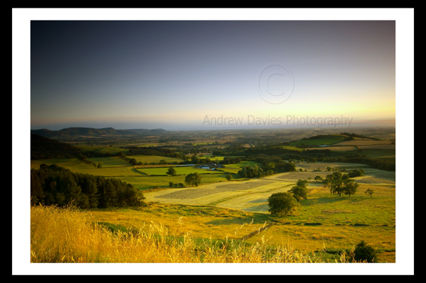 North Yorkshire Fields and View landscape print photo