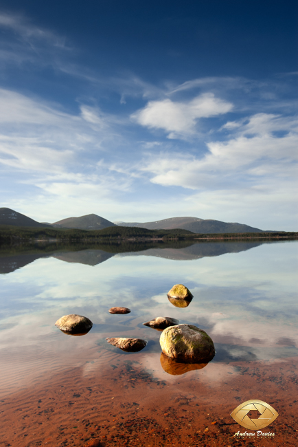 Loch Morlich reflection Scottish Highlands