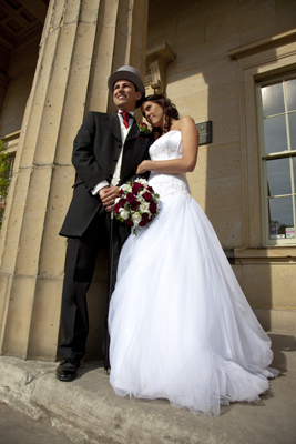 york museum gardens wedding photo