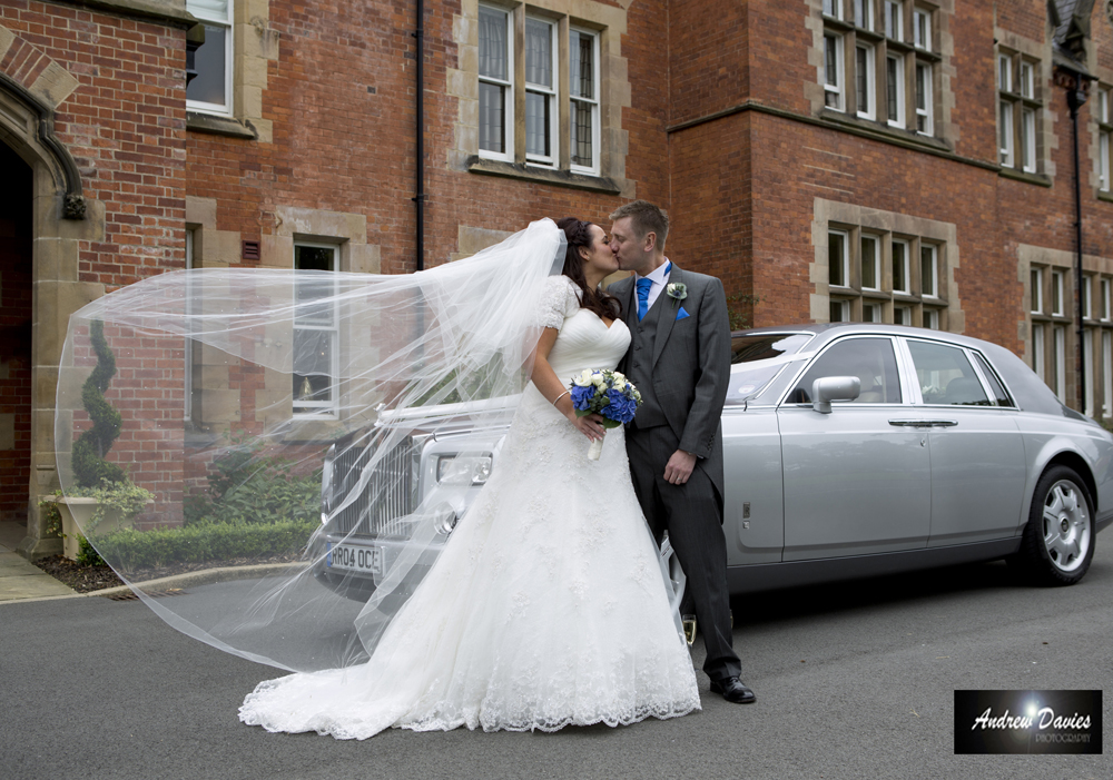 rockliffe hall darlington wedding photo outside old hall