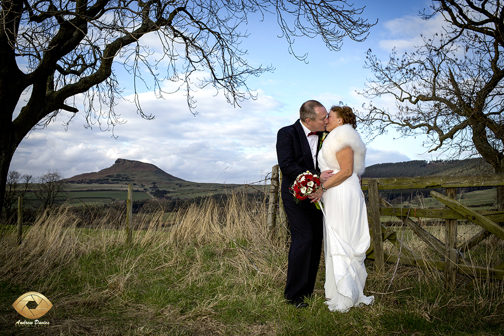 roseberry topping wedding photograph teesside